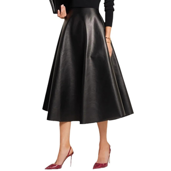 Dámska retro sukňa s vysokým pásom, nová, v tvare A, s dlhým výstrihom do V, retro, v retro štýle, s dlhým výstrihom do V, v štýle A a zakrývajúcou boky