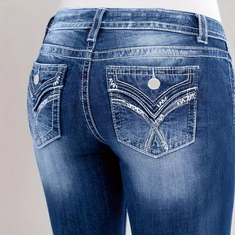 2024 Noi blugi transfrontalieri Amazon, vânduți la prețuri mari în Europa și America, 2424#, noi, casual, slim, pentru femei, care se potrivesc perfect