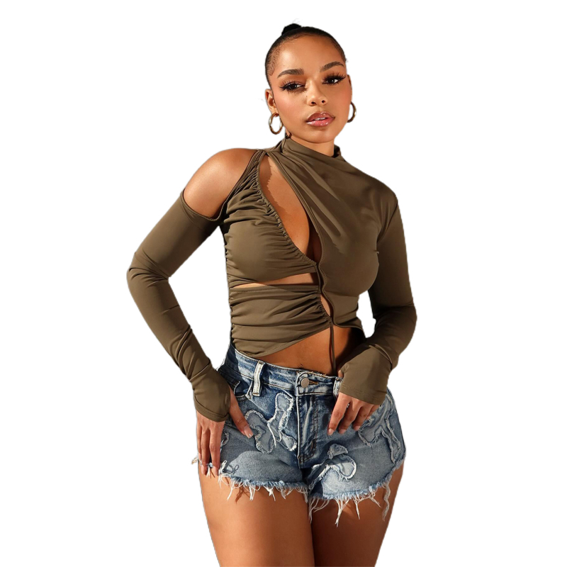 Nové džínsové šortky F88551, európske a americké, horúce predaje na Amazone, vyšívané elastické krížové džínsové šortky