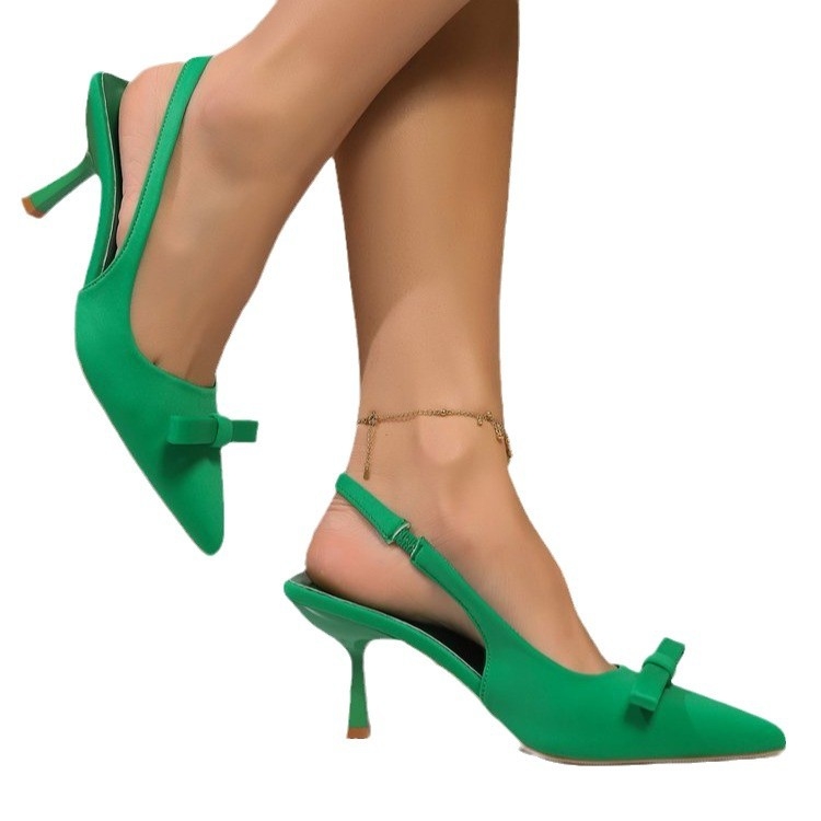 Sandale de vară cu toc mediu și sexy, cu toc subțire și arcuri, en-gros transfrontaliere, europene și americane, plus size, sandale Baotou