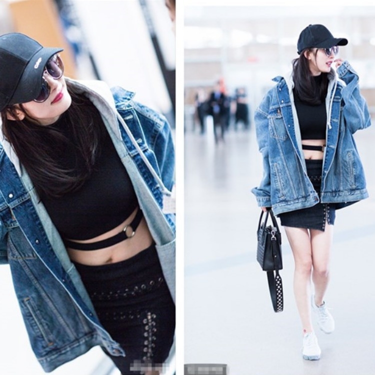 Jachetă din denim pentru femei, detașabilă, cu glugă, tricotată, hip hop, BF, vrac, studentă