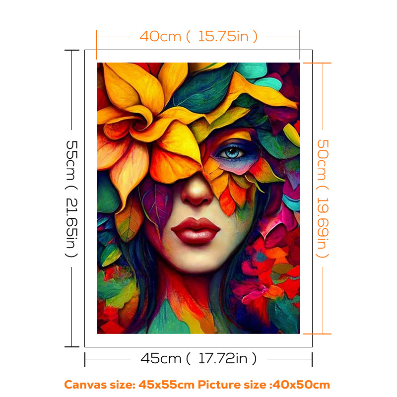 Lääne tüdrukute kunsti digitaalne õlimaal isetegemise väliskaubanduse piiriülene käsitsi täidetud akrüülfiguuri dekompressiooni dekoratiivmaal