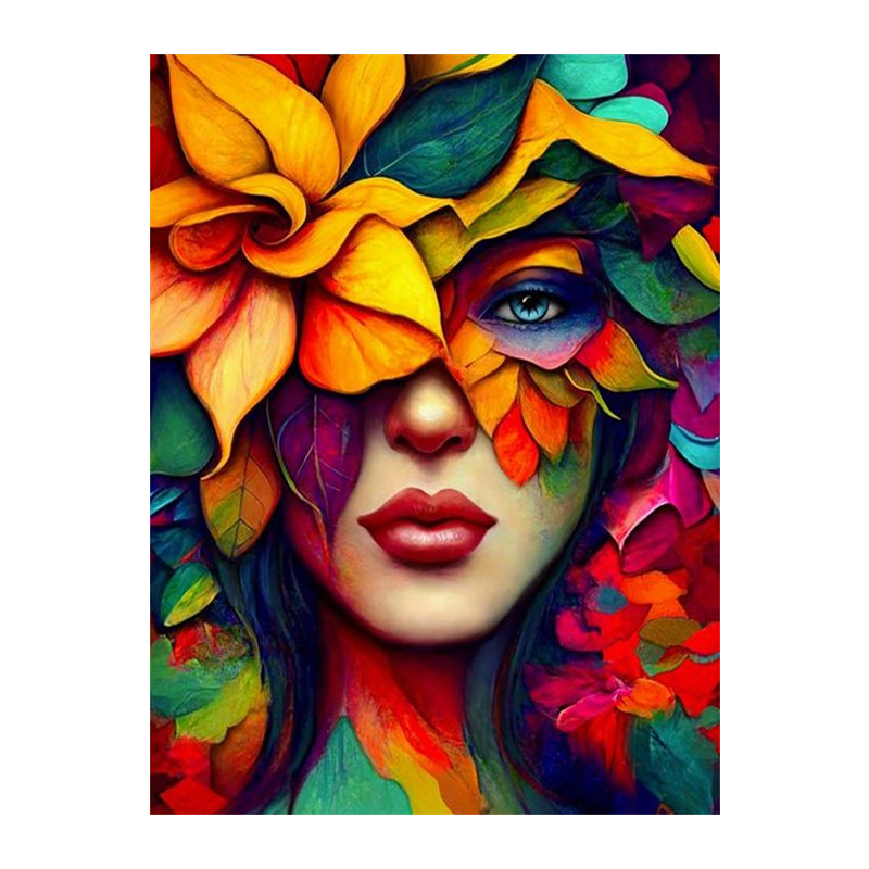 Lääne tüdrukute kunsti digitaalne õlimaal isetegemise väliskaubanduse piiriülene käsitsi täidetud akrüülfiguuri dekompressiooni dekoratiivmaal