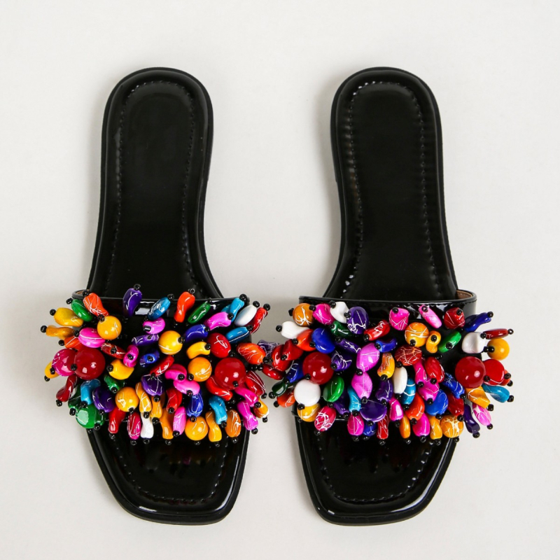 Pantofi cu vârf pătrat pentru femei, comerț exterior transfrontalier, pantofi negri confortabili, antiderapanți, pantofi pentru femei cu platformă dropshipping pentru exportul de comerț exterior