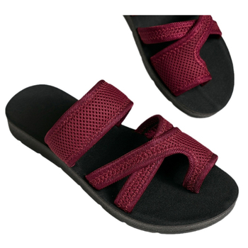 Papuci de plajă pentru femei, cu fund moale, respirabil, cu plasă, antiderapantă și antiderapantă, la modă europeană și americană, 2024