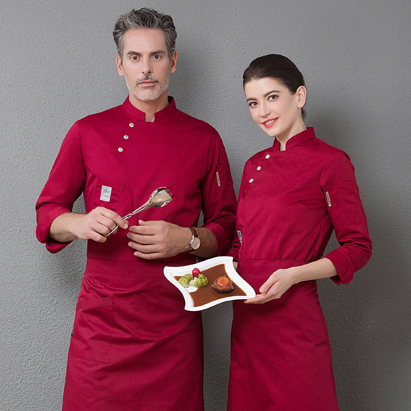 Kokariided Pikkade varrukatega sügis- ja talveriided meestele ja naistele Hotelli söökla tööriided Koogi- ja kondiitritoodete köögi tööriided