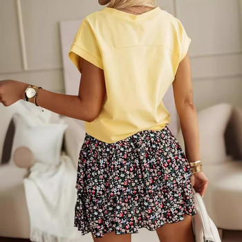 Лятна пола с флорален принт от Amazon AliExpress за европейски и американски жени през лятото на 2024 г.