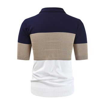 Διασυνοριακό ανδρικό casual τζάκετ με κοντό μανίκι, μοντέρνο πέτο, προσφορές εξωτερικού εμπορίου 2024, λεπτό spot