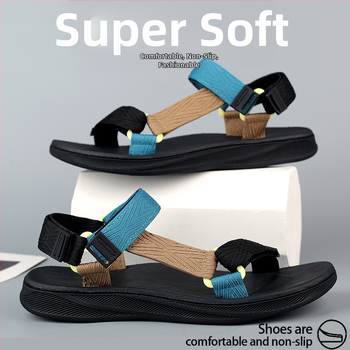 Sandale vietnameze pentru bărbați, vară nouă, cu talpă moale EVA, pentru plajă, 2024