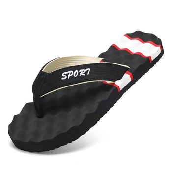 Sandale de vară pentru bărbați, flip-flops, pentru interior și exterior, antiderapante, cu talpă groasă, suprafață țesută, en-gros, la modă, confortabile pentru plajă