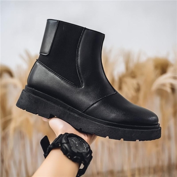 Φθινοπωρινές Νέες Μπότες Martin για Ανδρικά Μοτοσικλέτα, Ψηλές Δερμάτινες Μπότες Μοτοσικλέτας, Βρετανικού Στυλ, Μοντέρνα Ανδρικά Παπούτσια