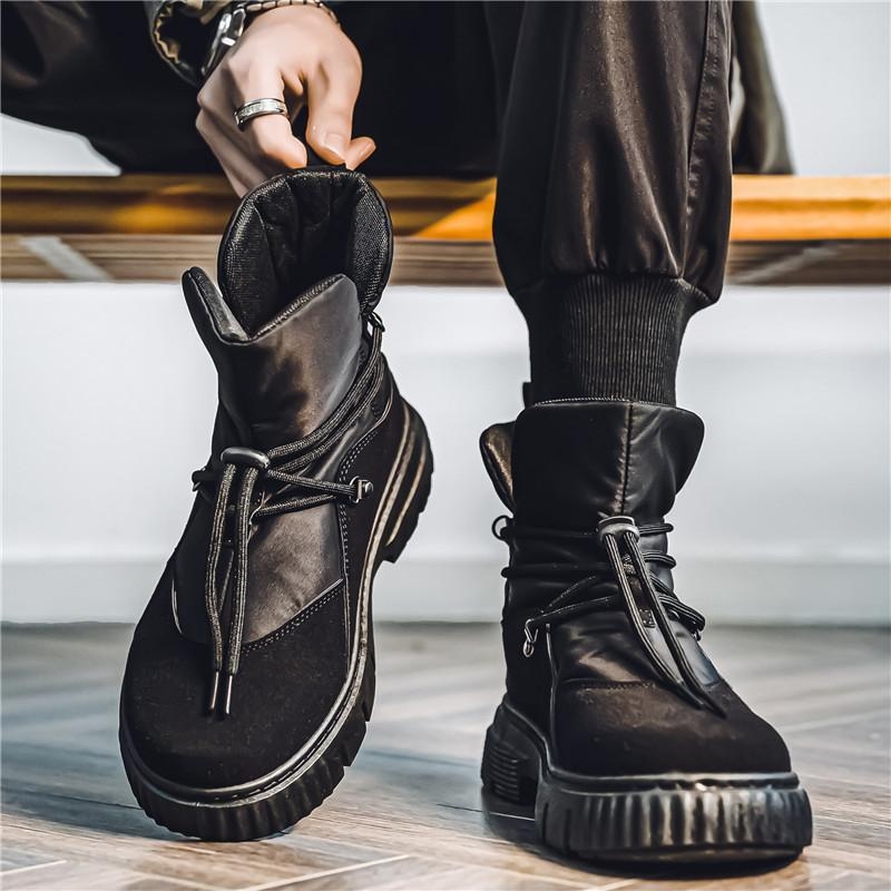 2025. aasta uued kevadised Martini saapad, vabaaja spordimoe trendid, kõrbe retro mootorratta meeste kõrge säärega tööriiete saapad