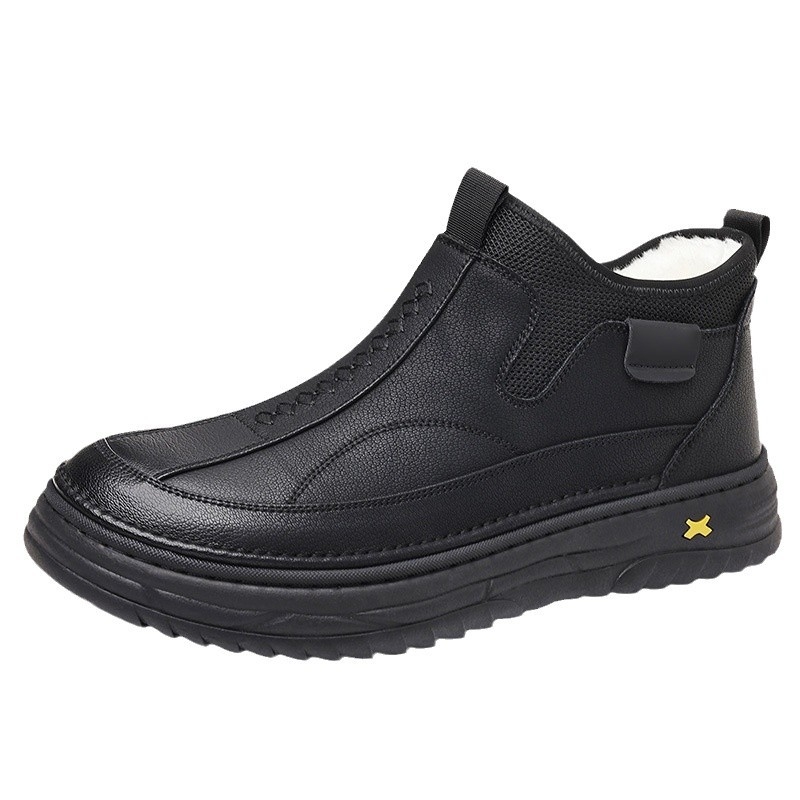 Žieminiai aukštakulniai odiniai batai Vyriški batai su vilnos pamušalu Medvilniniai batai Sustorinti šilti batai Tėčio batai Trumpi batai Verslo laisvalaikio odiniai batai Vyriški batai