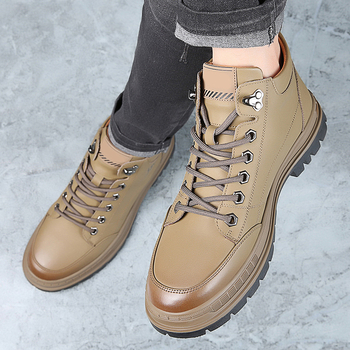 Ανδρικά ρούχα εργασίας Martin boots 2022 φθινόπωρο και χειμώνας νέα μάρκα μόδας μεσαίου μεγέθους casual δερμάτινα παπούτσια ανδρικά δερμάτινα ανδρικά παπούτσια βρετανικού στιλ