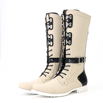 Μπότες μοτοσικλέτας Explosions Retro για άνδρες, μεγάλες σε μέγεθος, πολύχρωμες, με κωδικό ΗΠΑ