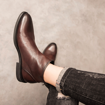 1988–2022 m. žiemos nauji vyriški natūralios odos Martino aulinukai, viršutinio sluoksnio, karvės odos laisvalaikio vyriški aulinukai