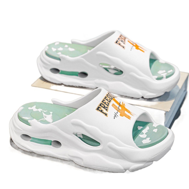 Papuci de plajă la modă pentru bărbați, de vară, pentru adolescenți, care se simt ca și cum ar păși pe excremente, pentru sport, băieți, cu talpă groasă, fără miros urât.