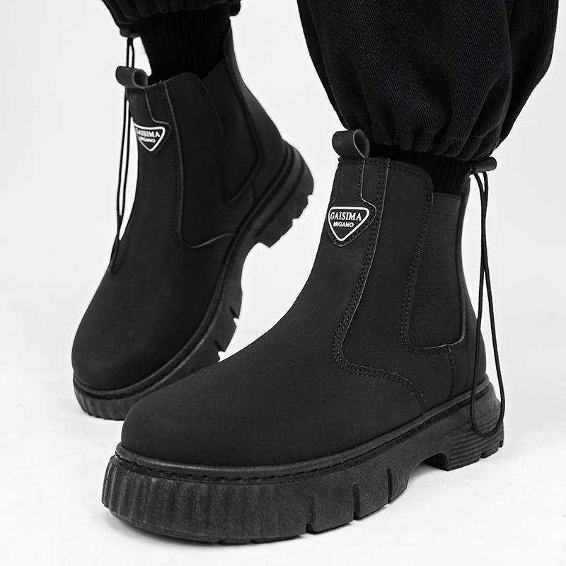 Cizme Martin pentru bărbați, stil retro casual britanic, cu mânecă înaltă, toamnă, sport, groase, cizme de scule