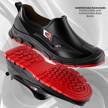 Χαμηλές μπότες βροχής, ανδρικές καλοκαιρινές αδιάβροχες μπότες, αποσμητικά παπούτσια νερού, αντιολισθητικά παπούτσια κουζίνας, παπούτσια σιλικόνης ενηλίκων για εργοτάξια