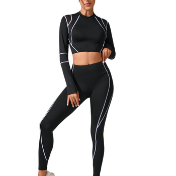 Euroopa ja Ameerika spordiriietus, talvine liibuv pikkade varrukatega salendav kiiresti kuivav fitnessirõivas naistele, õues jooksmiseks mõeldud joogaülikond