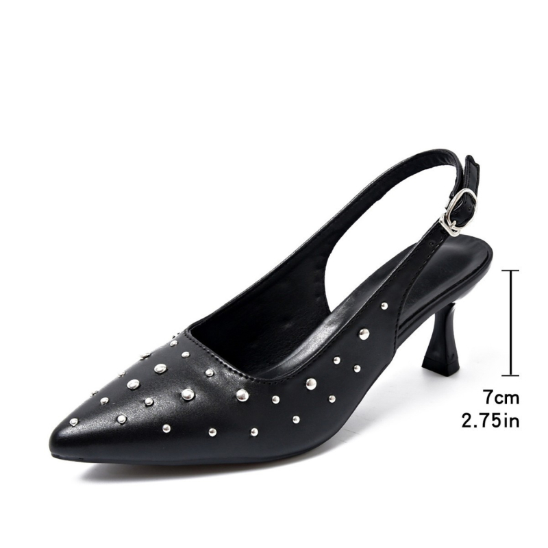 Pôvodná objednávka zahraničného obchodu Sandále s prackou a špicatou špičkou Lodičky na ihličkovom podpätku s prackou