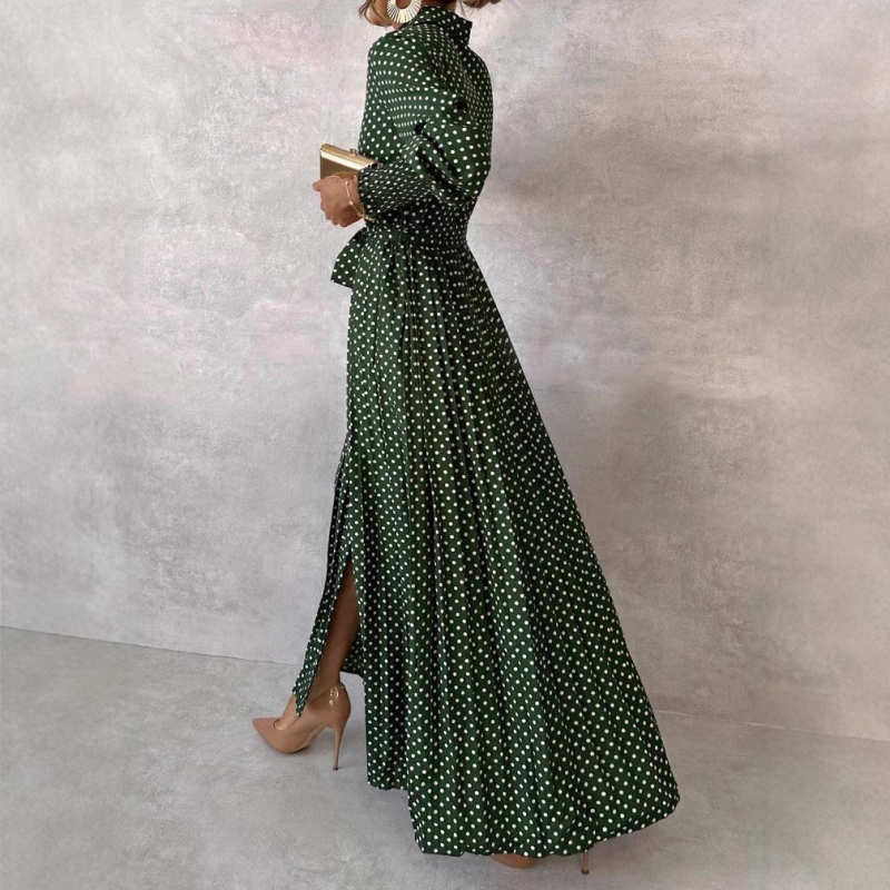 2024 în stoc Transfrontalier Amazon AliExpress Toamnă Agrement Rochie cu mânecă lungă, cu onduleuri lungi