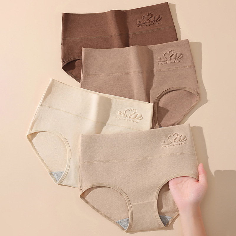 Maillard Cross-Border apakšveļa sievietēm ar augstu jostasvietu, liela izmēra, vienkrāsaina, ērta, ādai draudzīga, elpojoša kokvilnas apakšveļa, sieviešu biksītes.