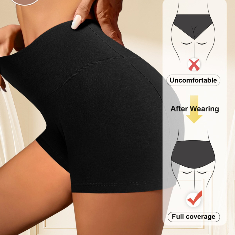 Tarpvalstybiniai Europos ir Amerikos boksininkų moteriški apatiniai Boksininkai aukštu juosmeniu, aptempti boksininkai apatiniai Aptempti aukštu juosmeniu apatiniai sportiniai šortai