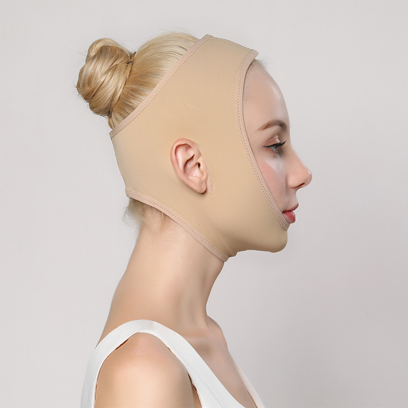 Лицева резба с конец, следоперативна липосукция, маска за лице с V-образна форма, двойна брадичка, превръзка за сън, липосукция, стягаща микро магазин