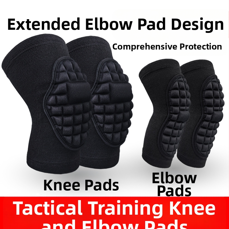 Kelio ir alkūnės pagalvėlė, taktinė šliaužimo sistema, sustorėjusi ir ilga, šliaužianti į priekį, treniruotėms, apsauganti nuo kritimo, apsauganti nuo susidūrimo, atspari dilimui, profesionali sportinė pagalvėlė