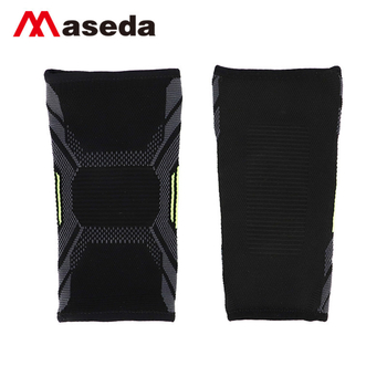 Didmeninė keturių spalvų, mašinomis elastinga megzta alkūnės apsauga, elastinga rankos apsauga, kvėpuojanti megzta rankos apsauga.