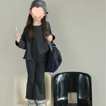 Tüdrukute ülikond, pikkade varrukatega nahkhiiresärk ja kellukesekujulised aluspüksid, 25 kevad- ja sügisriided, eksport, otsetarne 3-8-aastastele