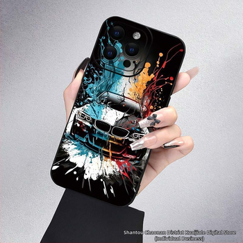 Apsauginis silikoninis dėklas „Splash ink cartoon“, skirtas „Apple 14ProMax/15/16 personality iPhone 13/12/11“ telefonui, 78 g