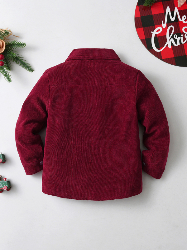 Piiriülene uus kevad- ja sügispoiste sametist pikkade varrukatega särk, lastesärk