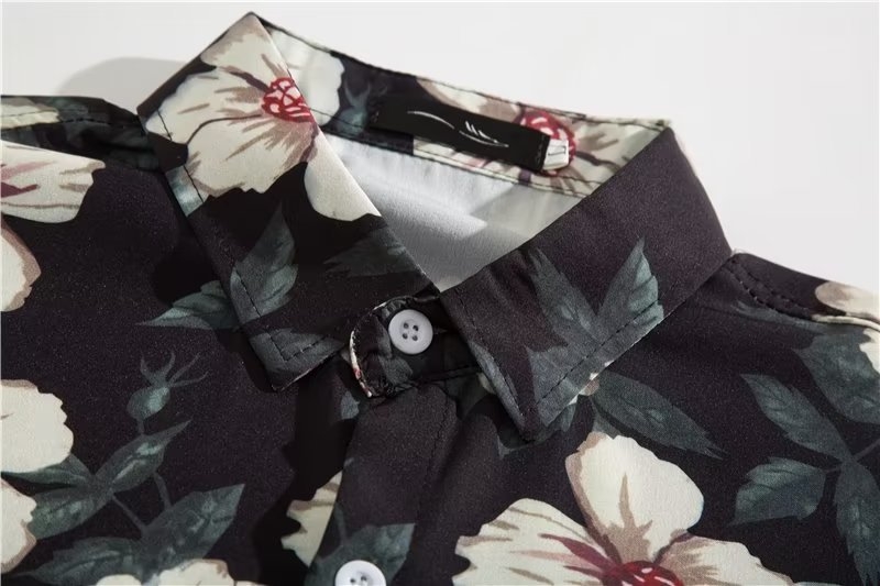 2022 m. madingas prekės ženklo nišinis vintažinis aliejinis paveikslas su gėlėmis, meniškas laisvalaikio stiliaus marškinėliai ilgomis rankovėmis, rudens naujienos