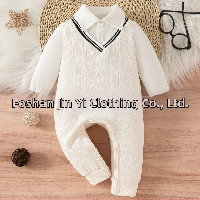 2025. aasta uus sügis- ja talvebeebikombe, kaheosaline soe beebiriietus, meeste beebiülikond