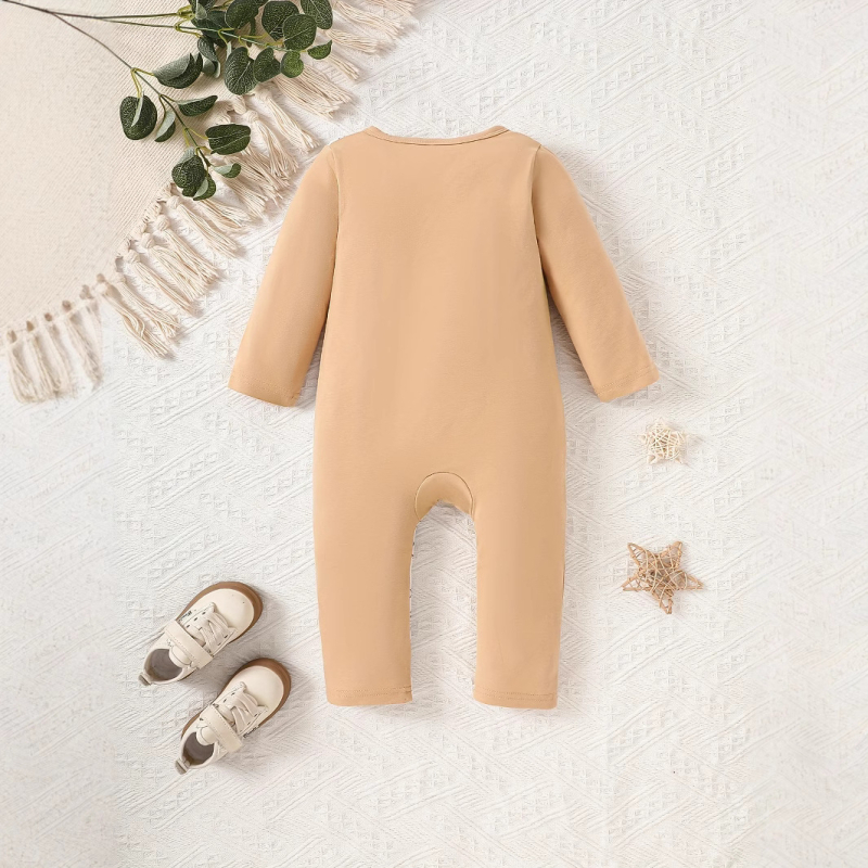 Άνοιξη και Φθινόπωρο Μωρό Μακρυμάνικο Σκουφάκι με Στάμπα Little Lion για Άνδρες, Χαριτωμένο Μωρό, Μακρύ Σκουφάκι Αναρρίχησης με Αγκράφα και Μονόπλευρη Λαιμόκοψη