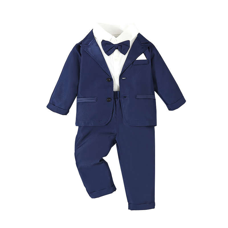 Laste ülikond, beebi sünnipäevakleit, Briti härrasmehe beebipoisi pulmakleit, lilleline poissi külaliskleit