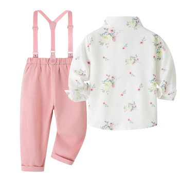 Piiriülene tehase valentinipäeva kevad- ja sügisene Euroopa ja Ameerika poiste härrasmeeste kostüüm, laste üheaastastele lastele mõeldud rihmadega ülikond