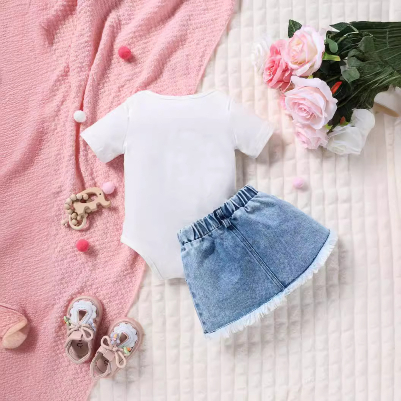 Suvine uus saabumine lipsuprindiga väikeste jäneseriietega leopardimustriga rebitud teksad