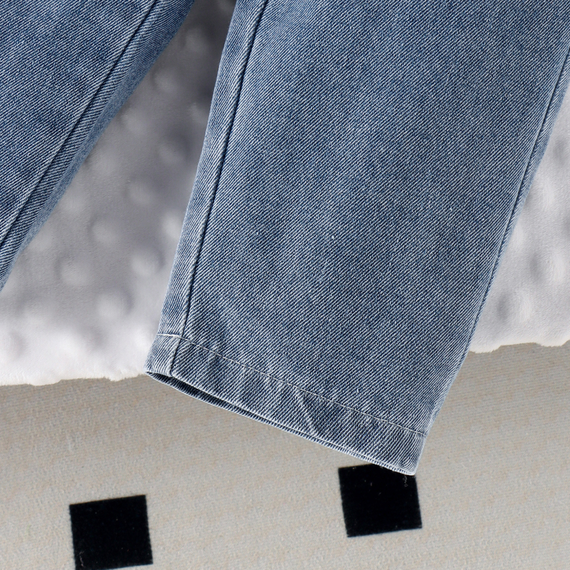 Amazoni piiriülene 24 sügisene vikerkaarevärviliste täppidega trükitud kampsun, pesuvesi, teksapüksid, tüdrukute ülikond