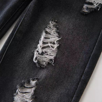 Euroopa ja Ameerika väliskaubanduse laste riided uued tüdrukute suurte aukudega retro teksad vabaaja retuusid koonusjad püksid pikad püksid