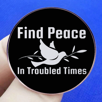 Brošňa s motívom mieru, kreslená anglická holubica mieru, odznak z kovovej zliatiny, doplnky na odznaky