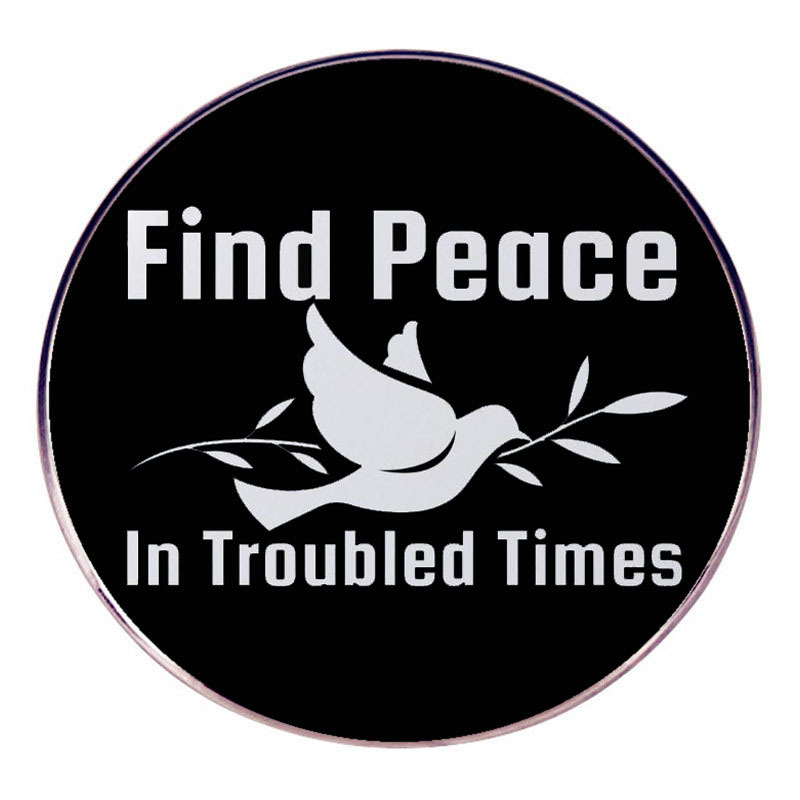 Brošňa s motívom mieru, kreslená anglická holubica mieru, odznak z kovovej zliatiny, doplnky na odznaky