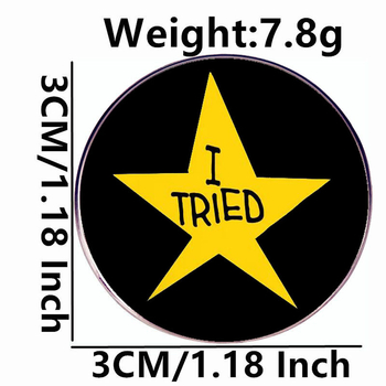 Skúšam brošňu na odovzdanie päťcípej hviezdy, medaily, odznaku, kovovej zliatiny, doplnkov k odznakom