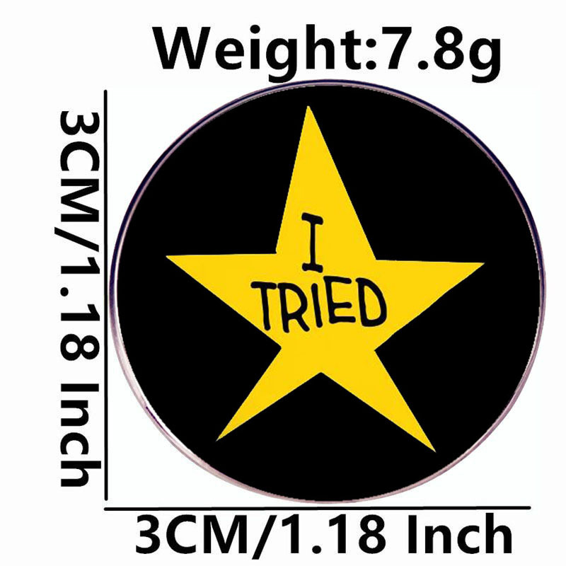 Skúšam brošňu na odovzdanie päťcípej hviezdy, medaily, odznaku, kovovej zliatiny, doplnkov k odznakom