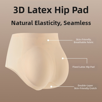 Γυναικείο εσώρουχο με ψεύτικο γλουτό, μέσης μέσης, ρετρό, καλοκαιρινό, αναπνεύσιμο, πλήρες ισχίο, τεχνητό γοφό