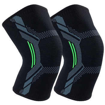 Πλεκτό νάιλον αθλητικό επιγονατίδα για ιππασία, προστατευτικό εξοπλισμό, τρέξιμο, σχοινάκι, τετράπλευρο ελαστικό επιγονατίδα για άνδρες και γυναίκες