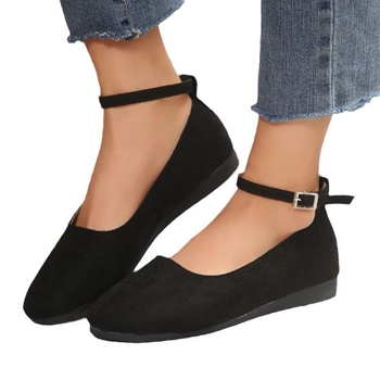 Cezhraničný zahraničný obchod, plus size nízke prackové ploché topánky, dámske cezhraničné nové okrúhle špičky s nízkym podpätkom a prackou