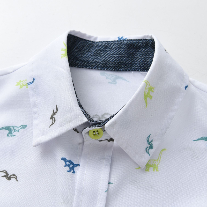 Piiriülene poiste lühikeste varrukatega särk, keskmise ja suure suurusega laste särk, meeste laste suvine revääriga särk, beebisärk, lääne stiilis särk